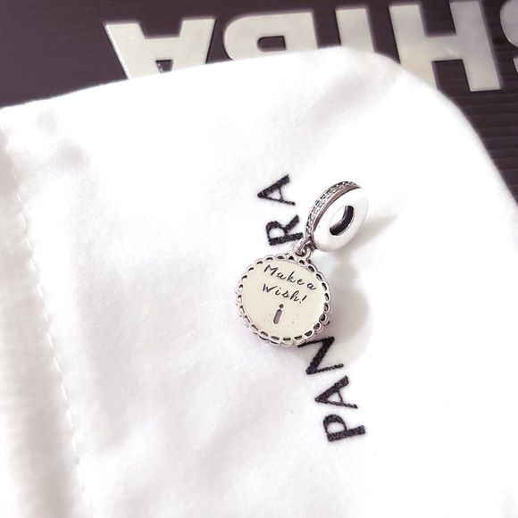 PANDORA Pink Birthday Cake Dangle Charm w/box - Picture 5 of 7